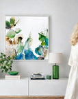 Falling Green, Ltd Ed Canvas Print