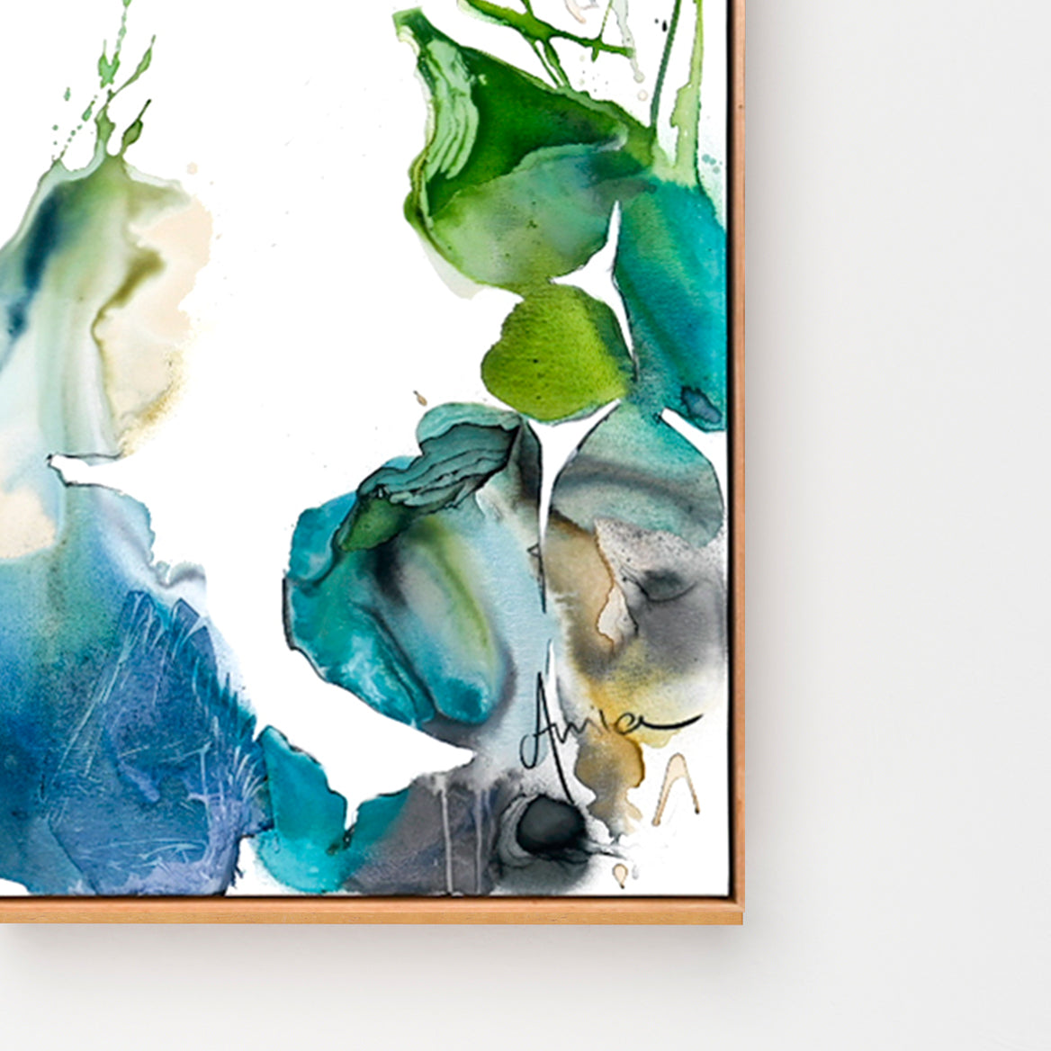 Falling Green, Ltd Ed Canvas Print