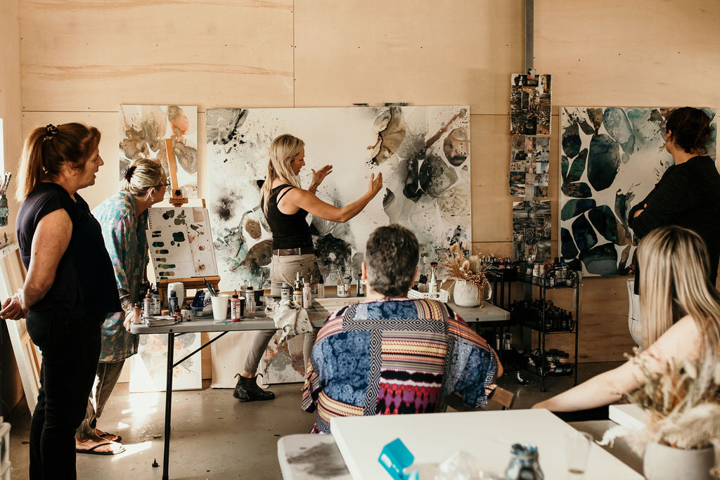 Painting class w/ Amica:  24th June, Wednesday