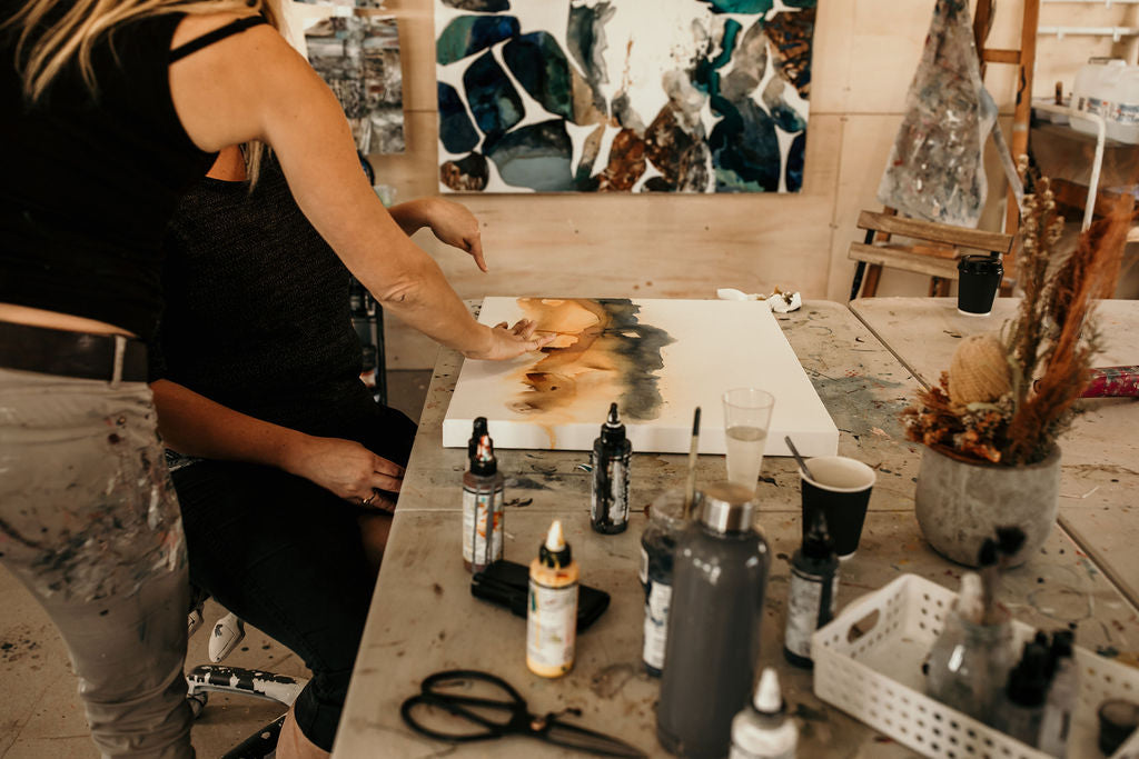 Painting class w/ Amica:  24th June, Wednesday