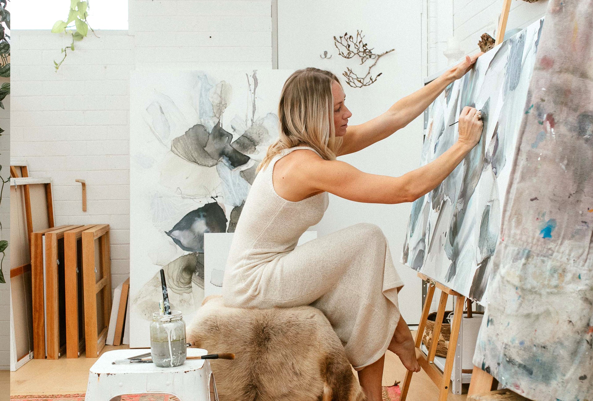 Painting class w/ Amica:  24th June, Wednesday